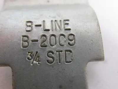 Cooper B-2009 B-Line 3/4" Conduit to Strut Clamp 134 Set of 2 NO BOLT or NUT