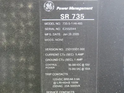 Used GE SR735-CASE Relays & Switches Texas US | Aucto #1308321