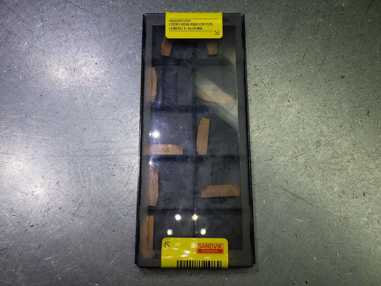 Sandvik Carbide Parting Inserts QTY10 L123F2-0250-0502-CM 1125 (LOC2282)