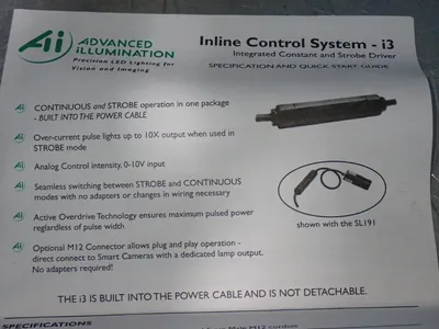 Used ADVANCED ILLUMINATION CMP501 / CB0303470I3M12 Light Source Equipment Ohio US | HGR 24 #1175516