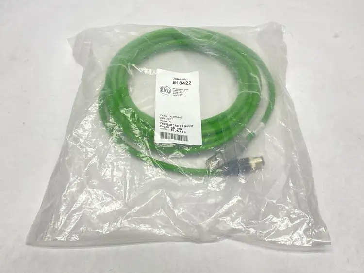 New | in-Stock IFM CROSSED CABLE RJ45/M12 D-CODE 5M 1575424 Cable & Wire | Maverick Industrial Sales #1104187