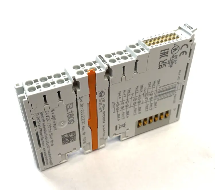 Used BECKHOFF ETHERCAT 16-CHANNEL DIGITAL INPUT TERMINAL Input / Output Modules Michigan US | Maverick Industrial Sales #1091084