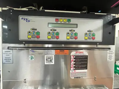 Used FBD MFG Used FBD 564 Frozen Beverage 4 Flavor Dispenser with Drink Station Stand As-Is 220V Slushie Machines Illinois US | Falcon Restaurant Supply #1375592