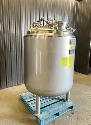 Used 264 Gallon Jacketed Tank (Reactor), 316L Stainless Steel, Insulated, Full Vacuum