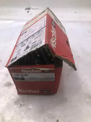 Fischer FAZ 12/30 12mm Steel Bolt Anchor -NIB of 27