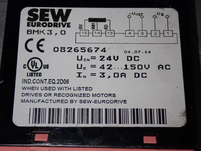 USED SEW EURODRIVE BMK3.0
