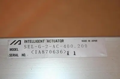 USED INTELLIGENT ACTUATOR INC SEL-G-2-AC-400-200