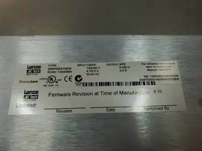 USED Lenze AC Tech Digital Servo 940 Encoder