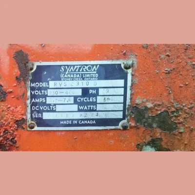 Syntron 3 ft. x 10 ft. Inclined 2 Deck Screen