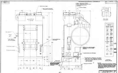 1500 TON MINSTER KNUCKLE JOINT PRESS WITH 12" STROKE: YOBRO #25128