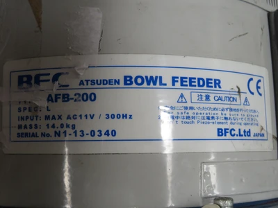 Used BFC _UNKNOWN_ Vibratory Bowl Feeder | OCO Industrial #1713159