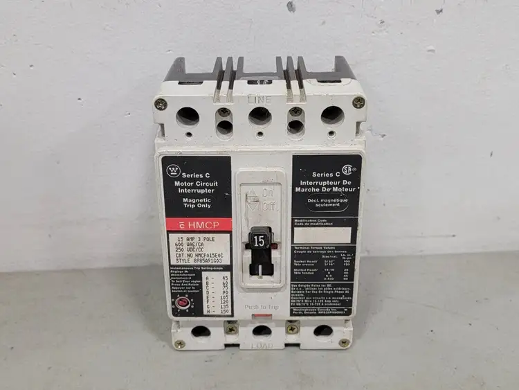 Used CUTLER-HAMMER HMCP015E0C Switchgears British Columbia CA | Lenmark #244478