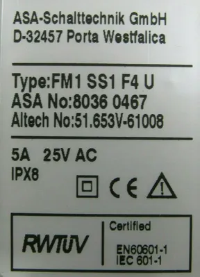 NEW BOX OF 2 ALTECH CORP 51.653V-61008 FOOT SWITCH FM1-SS1-F4-U 51653V61008