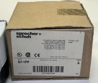 New | in-Stock SPRECHER + SCHUH D7-1PP Miscellaneous Equipment (Electrical & Power) | Surplus Asset Holdings #1203740