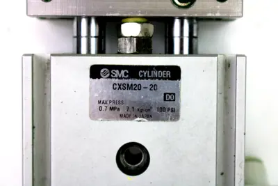 SMC CXSM20-20 Pneumatic Guided Double-Rod Cylinder, 20mm Bore, 20mm Stroke