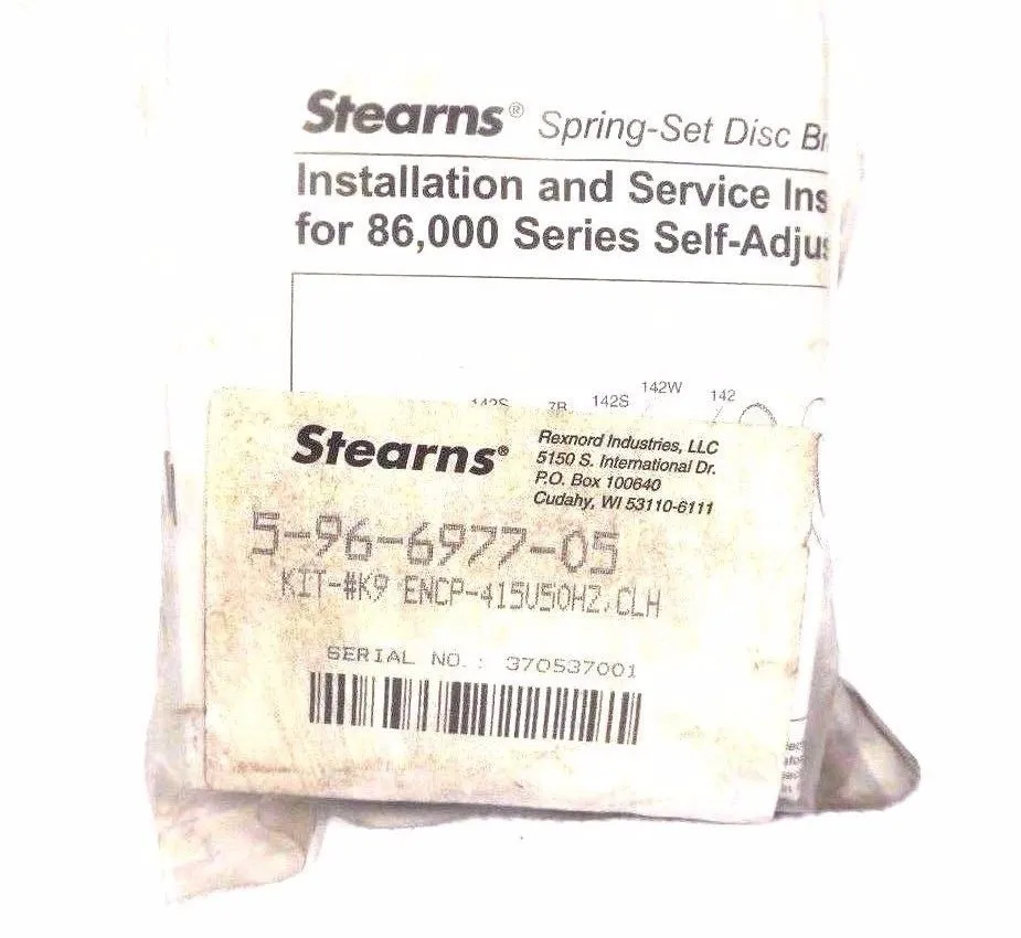 NEW STEARNS 5-96-6977-05 KIT- #K9 ENCP-415V50HZ