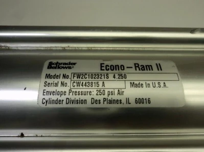 Used SCHRADER BELLOWS _UNKNOWN_ Pneumatic Cylinders Texas US | OCO Industrial #1569195