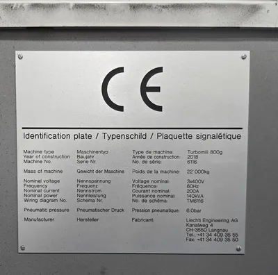 2018 LIECHTI TURBOMILL 800G Vertical Machining Centers (5-Axis or More) | Numeric Machinery Sales, Inc. (6)