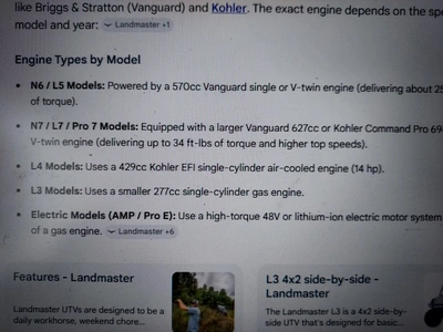 Used 2021 LANDMASTER L7 Utility Vehicles Michigan US | Miedema Asset Management Group #1384095