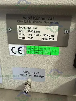 USED KUHNER ISK-1-W REFRIGERATED INCUBATOR SHAKER W/ HUMIDITY 15C BELOW AMBIENT TO 60°C