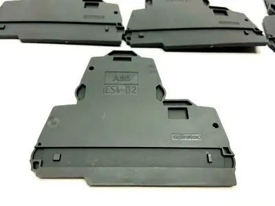 USED ABB TERMINAL BLOCK END PLATE GRAY
