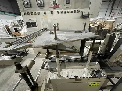 Bartelt model IM7 Pouch Packager with AMS Auger Filler and  liquid filler