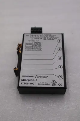 Contemporary Controls EISK5-100T Skorpion-5 Port Ethernet Switch STOCK L-366-C