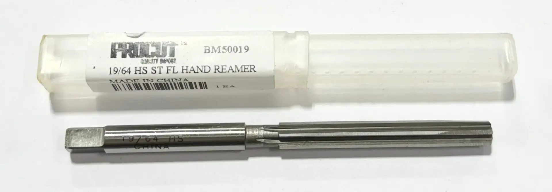 ProCut 19/64" HSS Hand Reamer Striaght Flute