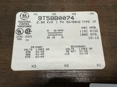 USED GENERAL ELECTRIC 9T58B0074