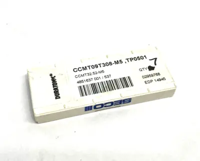 New | in-Stock SECO TURNING INSERT CCMT32.52-M5, 2959768 Carbide Inserts Michigan US | Maverick Industrial Sales #1092918