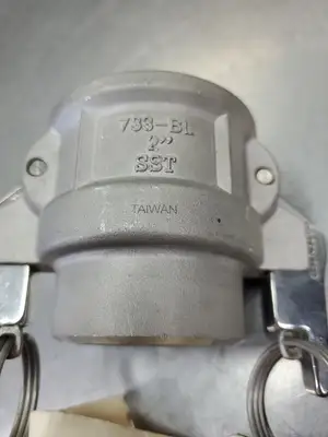 KAMLOK 733-BL SST Female Butt-Weld Coupling, 2" 6E-8