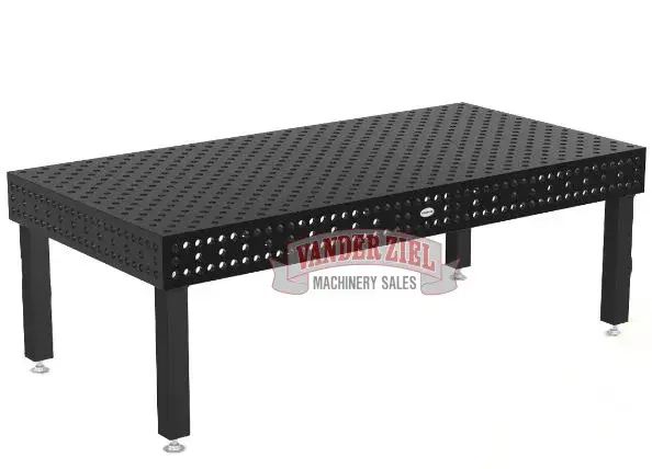 Siegmund 94.48" x 47.24" (2400x1200x200mm) EXTREME Welding Table, 8.7 Series (System 28), Model 4-280030.XD7D – NEW