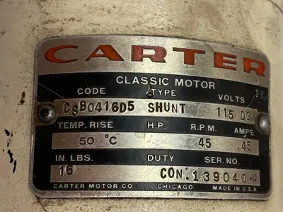 Used CARTER CSB0416D5 Motors (misc) | Surplus Asset Holdings #1204724