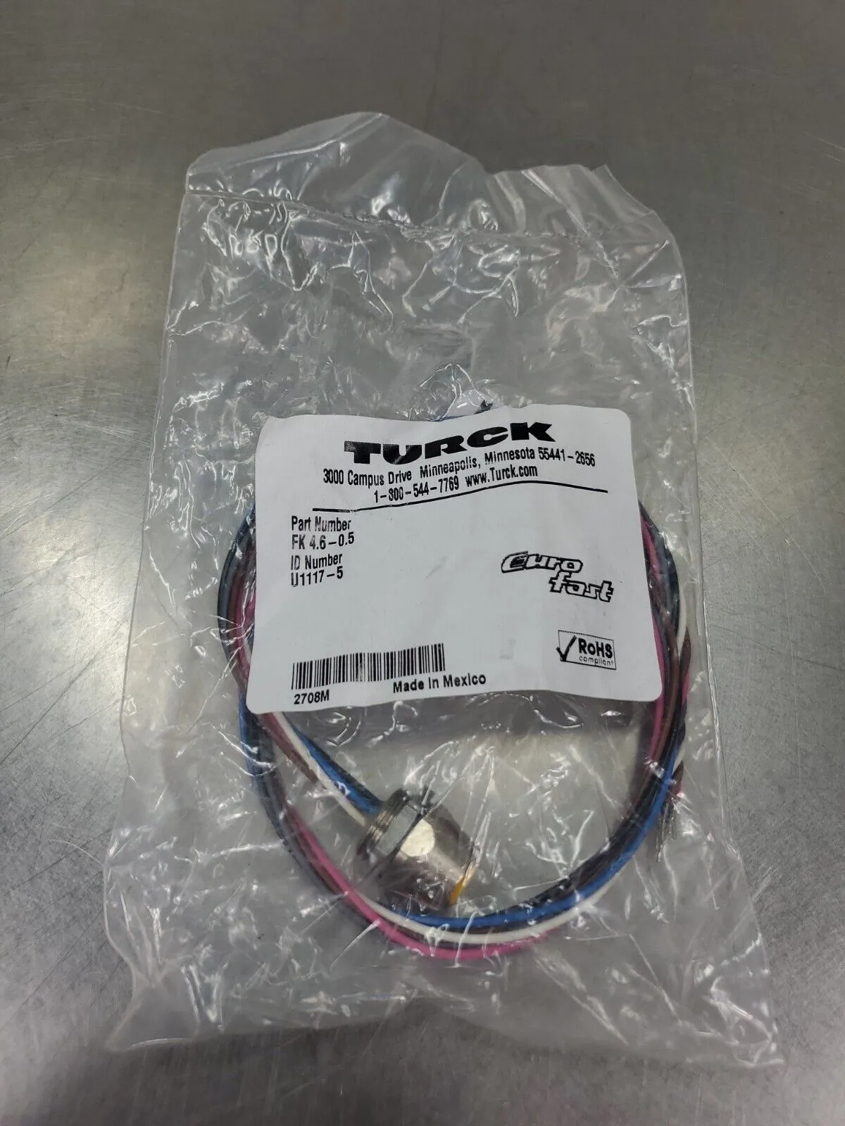 TURCK FKM 4.6-0.5 (ID-No. U1117-5) Connection Module. 5E-34/1