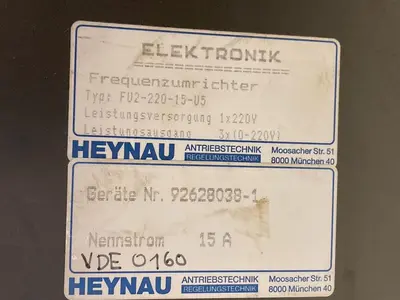 USED HEYNAU FU2-220-15-U5
