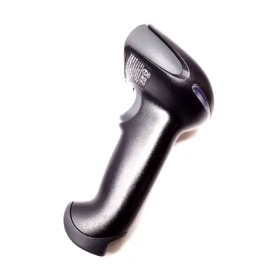 USED KEYENCE REV. P HANDHELD CODE READER, STANDARD WIRED CONNECTION, RED LED