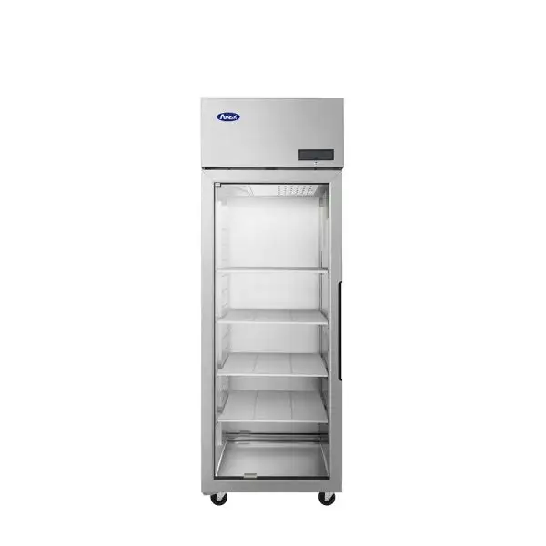New | in-Stock Atosa New Atosa PLUS-R1-GS-L-PT Pass-Thru Refrigerator - Glass Front Door & Solid Rear Door, Left Hinged Refrigerators Illinois US | Falcon Restaurant Supply #1373629