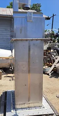Dust Collector, Bin Vent, 40 SF, Stainless Steel, Pulse Jet, #5751584