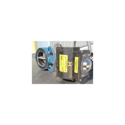 USED 4" KV BUTTERFLY VALVE WITH ACTUATOR