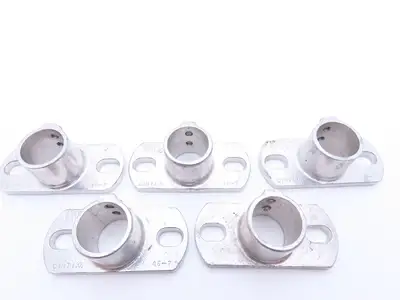 Hollaender 46-7 1-1/4 Speed-Rail Base Flange 1-1/4" Pipe Fits 1.66" OD Lot of 5