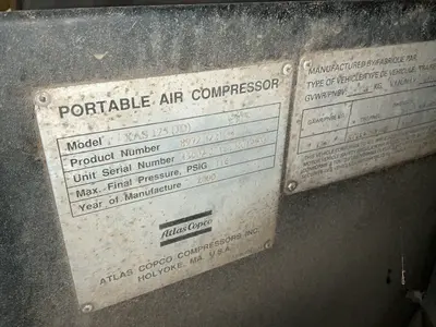Used 2000 ATLAS COPCO XAS125 Miscellaneous MRO Ohio US | HGR 24 #1441306