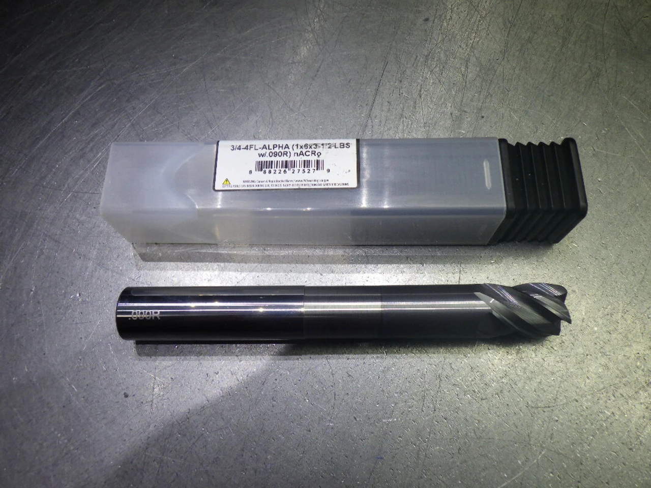 Monster 3/4" 4 Flute Carbide CR XL Endmill 3/4" Shank .09" R 294-004093 (LOC1118B)