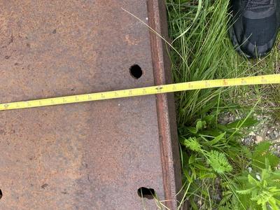Gradall Attachment used for clearing under guard rails