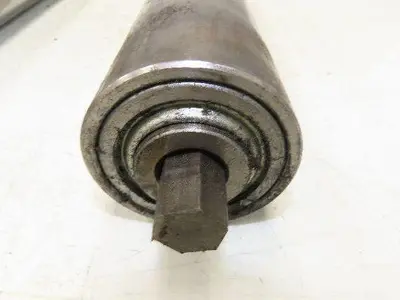 Hytrol 2-5/8" Snub Idler Roller 18" Hytrol Conveyor 15"BF 11/16" Hex Lot of 2