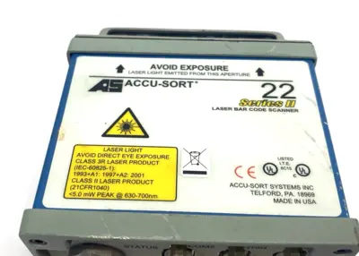 Used ACCU-Sort Systems Series II Electronic Barcode Line Scanner BROKEN LENS Barcode Scanners Michigan US | Maverick Industrial Sales #1394231