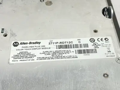 USED ALLEN-BRADLEY SER C PANELVIEW PLUS 1250 COLOR TOUCH DISPLAY MODULE