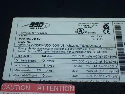 Used PARKER 955+8R0040 Variable Speed Drives Ohio US | HGR 24 #782592