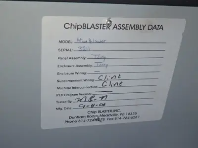 USED 2000 CHIPBLASTER INC MISTBLASTER