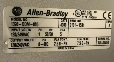 USED ALLEN-BRADLEY 1398-DDM-005