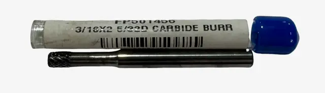RapidKut 5/32" Carbide Burr Cylindrical Raidus End 3/16" Shank USA